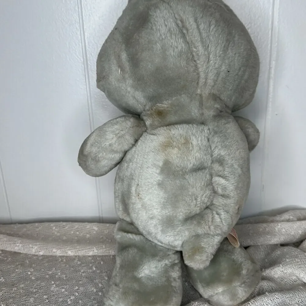 CARE BEARS Grams Bear Vintage 1983 Stuffed 15" Gray - Picture 5 of 8